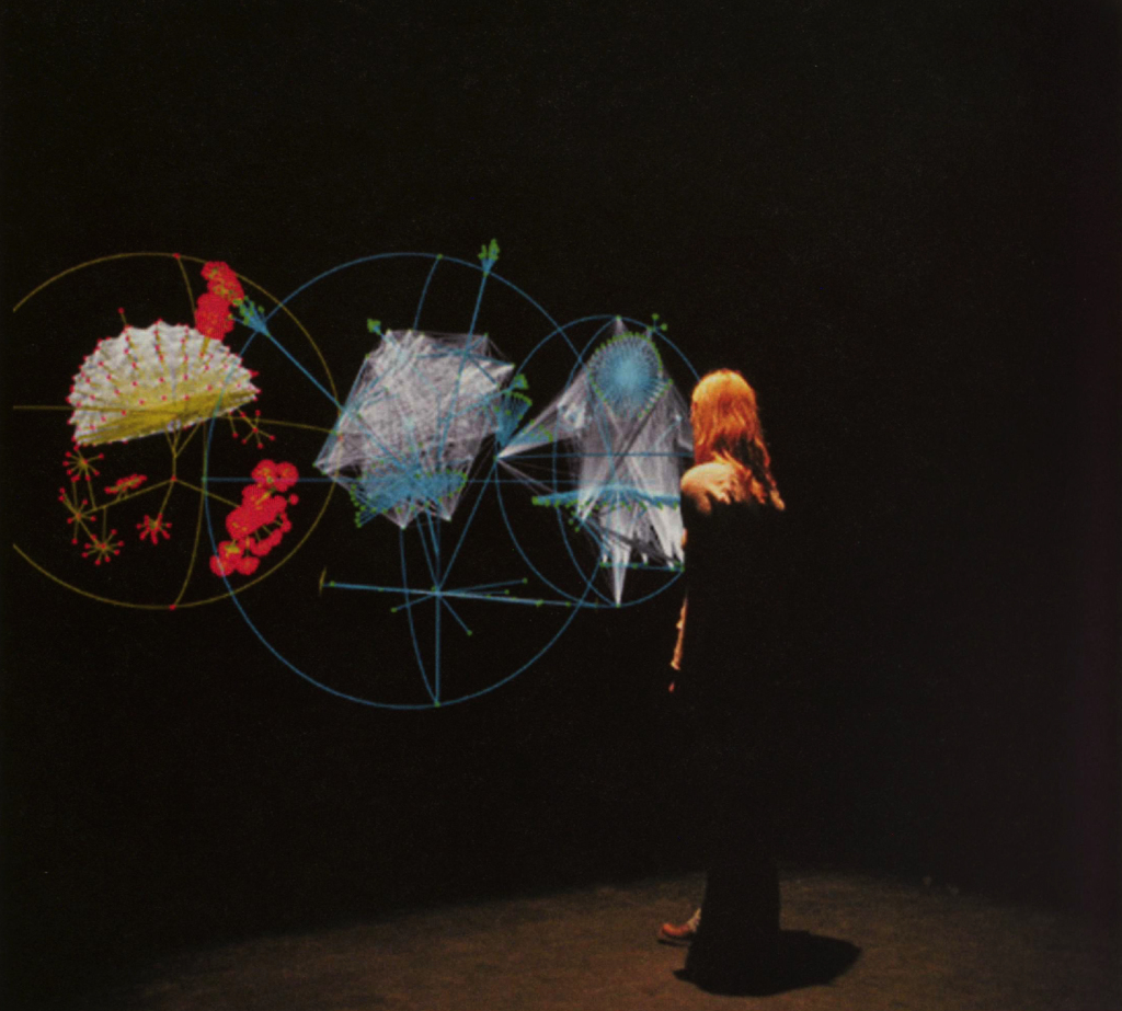 "Mirror-Space", Bigitta Zics. Scanning process of the person. Interaction with the avatar. 